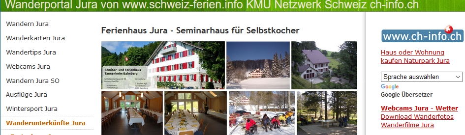 wanderunterkünfte jura unterkünfte jura